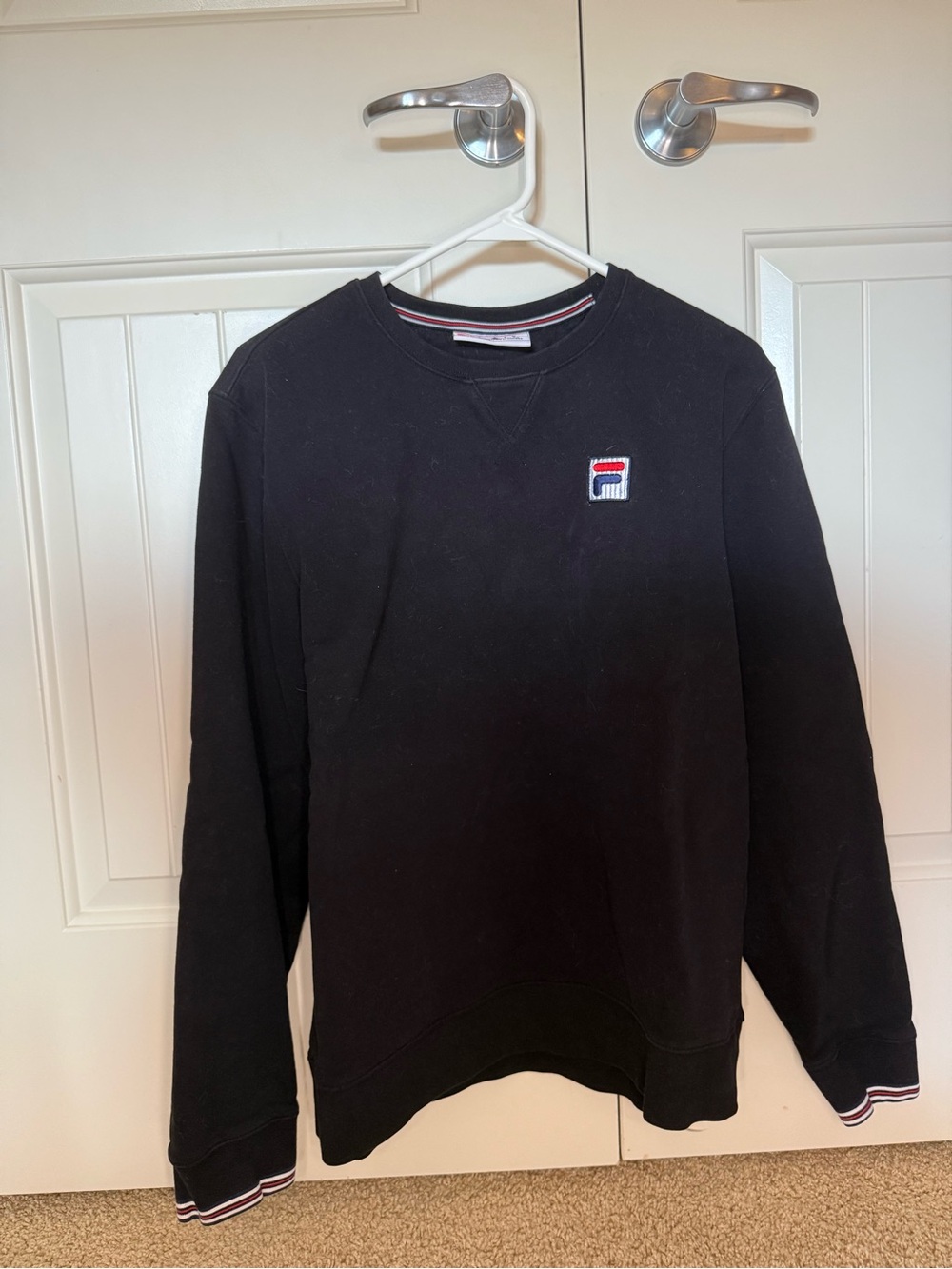 FILA Black Crewneck Sweatshirt